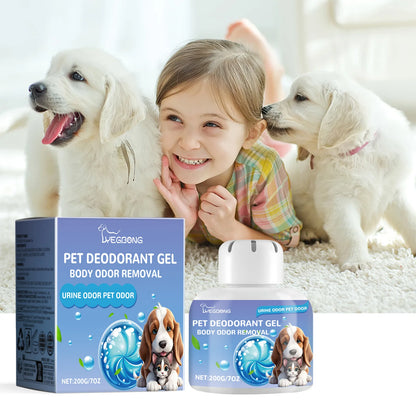 Yegbong 200g Pet Deodorant Gel Air Freshener Long-Lasting Natural Plant Fragrance Clean Cat Dog Body Odor Urine Odor Eliminator