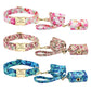 Floral Dog Collar & Leash Set – Custom Nylon Collar with Treat Bag, Adjustable Pet Collar for Small, Medium & Large Dogs