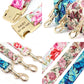 Floral Dog Collar & Leash Set – Custom Nylon Collar with Treat Bag, Adjustable Pet Collar for Small, Medium & Large Dogs