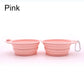 Pet Travel Drinking Bowl for Dogs Cat Feeder Dish Foldable Dog Bowl Silicone Double Bowl Puppy Food Container Healthy Safety