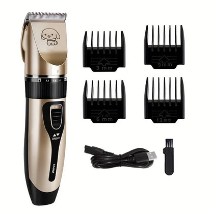 Pet Hair Trimmer Kit – Electric Grooming Clippers for Dogs & Cats, Rechargeable Precision Shaver for Professional Home Use