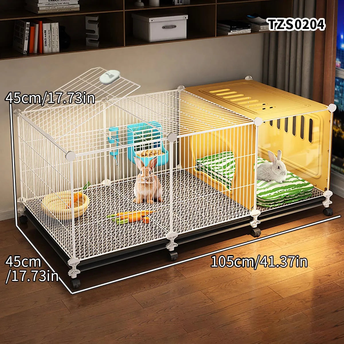 Encrypted Rabbit Cage Household Indoor Large Cleaning Tray Guinea Pig Special Nest Guinea Pig Cage