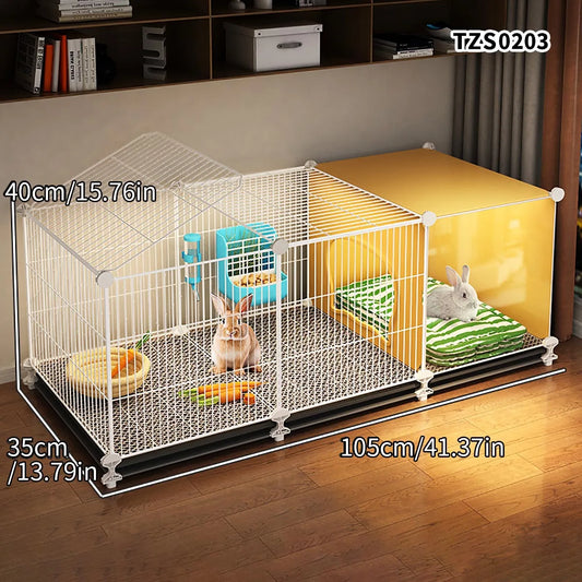 Encrypted Rabbit Cage Household Indoor Large Cleaning Tray Guinea Pig Special Nest Guinea Pig Cage