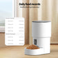 4L WIFI Button Automatic Cat Feeder Intelligent Cat and Dog Pet Feeder Smart Pet Cat Food Dispenser Pet Feeder(No 5V 1A plug)