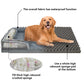 Removable Dog Sofa Bed – Soft Coral Fleece Pet Bed with Egg Foam Cushion & Anti-Slip Bottom for Small & Medium Dogs & Cats