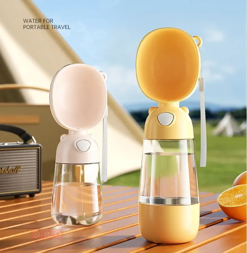 NONOR Dog Water Cup Pet Portable Water Bottle Dog Cat Travel Pet Water Bowl With Food Dispenser Pet Dog Supplies