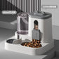 Dog & Cat Automatic Feeder & Waterer Set: Gravity Design, Leak-Proof, Spill-Proof, Anti-Slip, Easy to Clean, Built-In Food Bowl