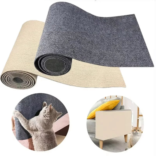 Anti Cat Scratch Sofa Cat Crawling Mat DIY Cat Scratching Post Sofa Protection Self-adhesive Carpet Cats Scratch Board Cats Toys
