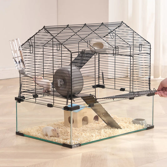 Hamster Cage Habitat 22.8 x 15 x 21.3" Pet Rodent Gerbil Mice Small Animal House