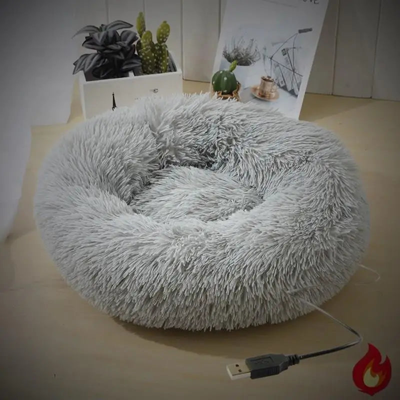 Pet Electric Blanket Heating Cat Bed Winter Thickened Cat and Dog Heating Pet Bed with USB Charging Pet Heating Pad