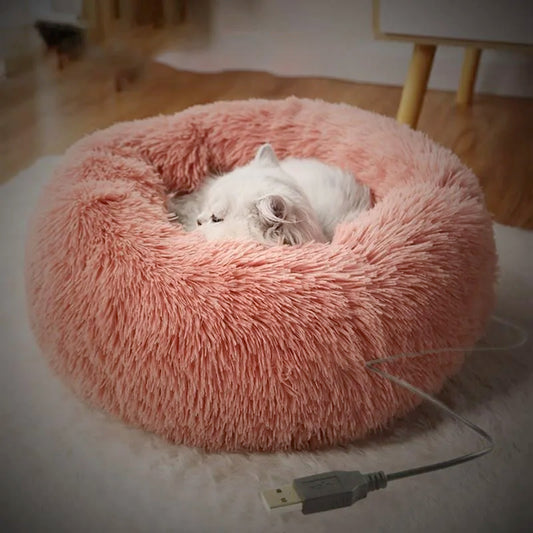Pet Electric Blanket Heating Cat Bed Winter Thickened Cat and Dog Heating Pet Bed with USB Charging Pet Heating Pad