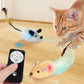 Automatic Sensing Moving Mouse Interactive Cat Toys Electronic Remote Squeaky Cat Toy For Kitten USB Rechargeable Pet Plush Toy