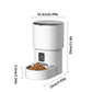 4L WIFI Button Automatic Cat Feeder Intelligent Cat and Dog Pet Feeder Smart Pet Cat Food Dispenser Pet Feeder(No 5V 1A plug)