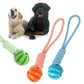 Durable Braided Rope Pet Chew Toy Ball - Dental Cleaning & Treat Dispenser, Fetch & Tug Play for Small/Medium Dogs