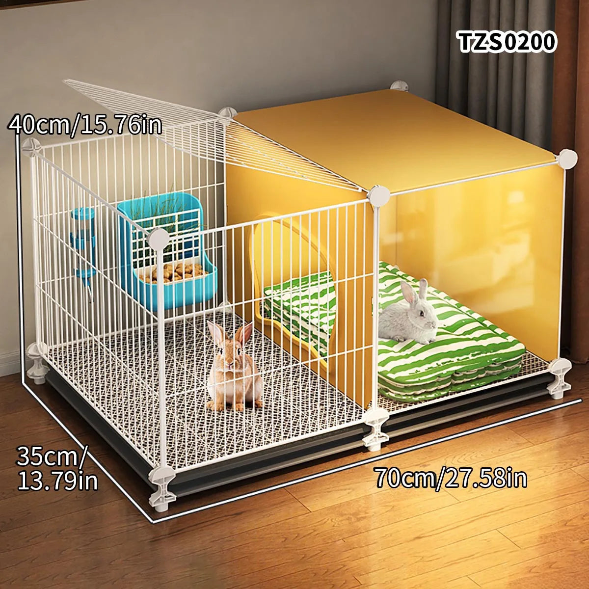 Encrypted Rabbit Cage Household Indoor Large Cleaning Tray Guinea Pig Special Nest Guinea Pig Cage