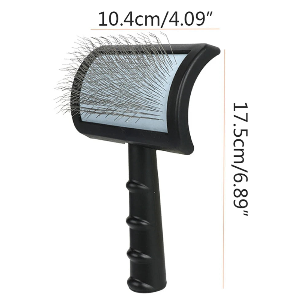 Long Pin Slicker Brush – Professional Grooming Brush for Large Dogs & Cats, Removes Mats, Tangles & Loose Hair
