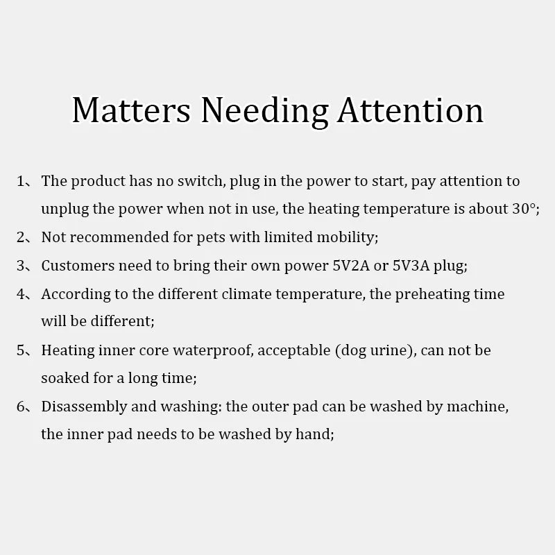 Pet Electric Blanket Heating Cat Bed Winter Thickened Cat and Dog Heating Pet Bed with USB Charging Pet Heating Pad