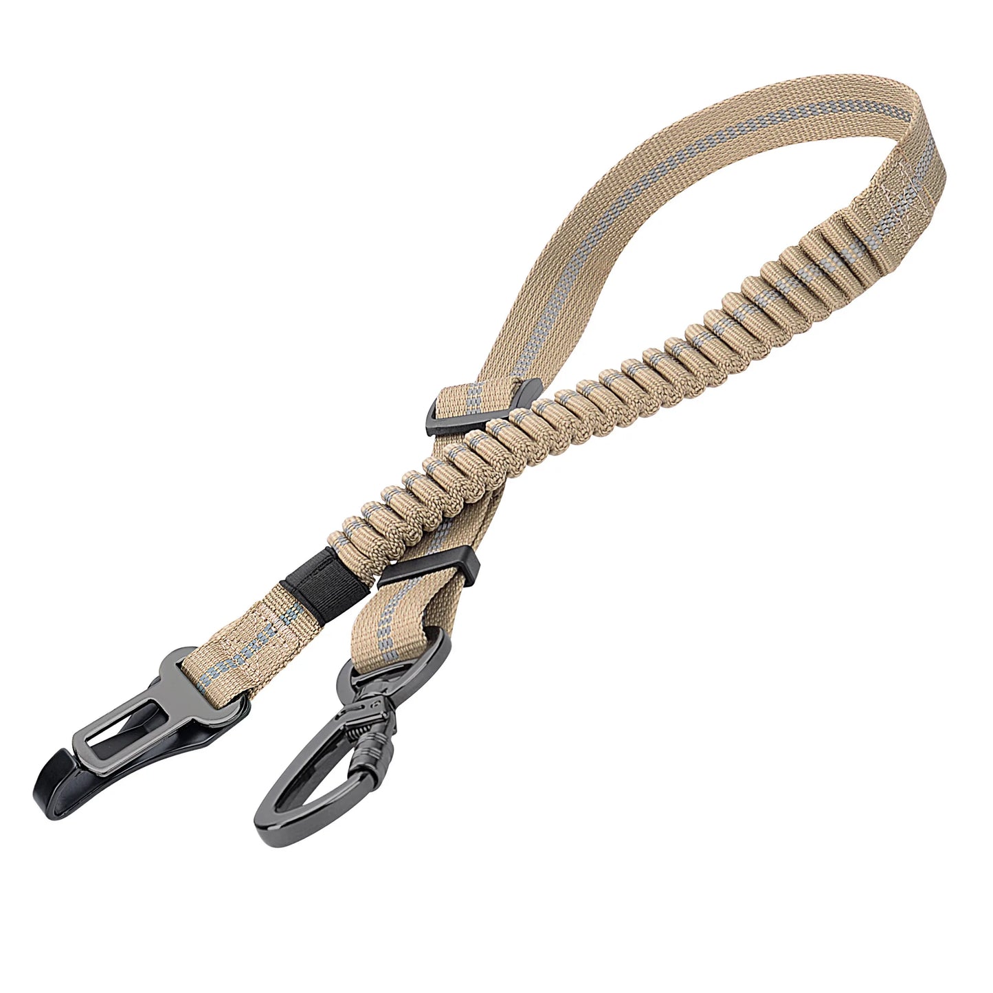 Dog Seatbelt Updated 3-in-1 Pet Car Seat Belts for Dogs Car Tether with Clip Hook Bungee Dogs Safety Belt with Swivel Carabiner