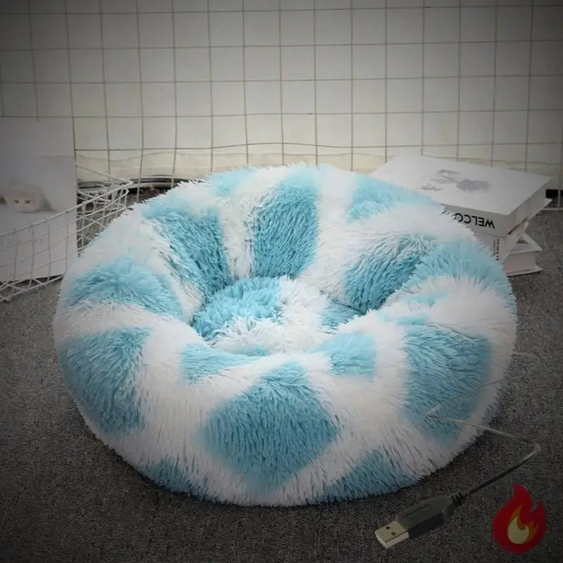 Pet Electric Blanket Heating Cat Bed Winter Thickened Cat and Dog Heating Pet Bed with USB Charging Pet Heating Pad