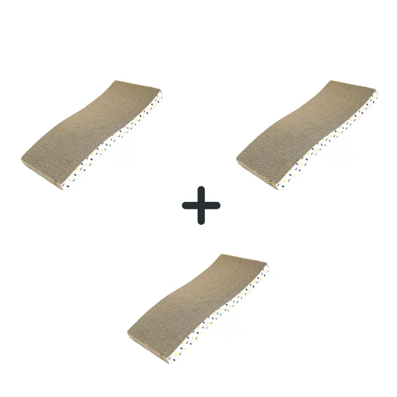 Cat scratching board cardboard cat scratching mat box for indoor cats scratching bed reversible durable with catnip