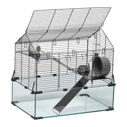 Hamster Cage Habitat 22.8 x 15 x 21.3" Pet Rodent Gerbil Mice Small Animal House