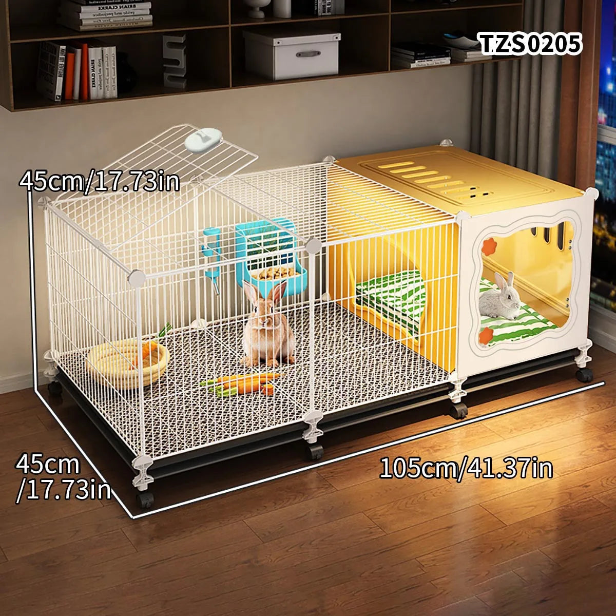 Encrypted Rabbit Cage Household Indoor Large Cleaning Tray Guinea Pig Special Nest Guinea Pig Cage