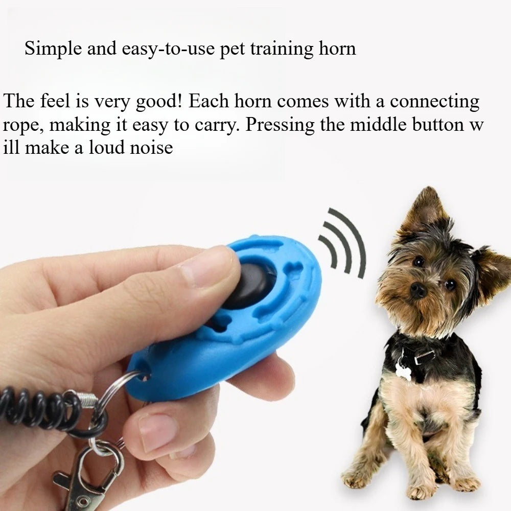 Dog Training Clicker – High-Quality Plastic Sound Trainer & Whistle Tool for Obedience, Bark Control & Positive Pet Training