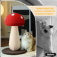Mushroom Cat Scratching Post – Cute Sisal-Wrapped Cat Tower, Stable Vertical Mushroom Design for Cats of All Sizes (19.7")