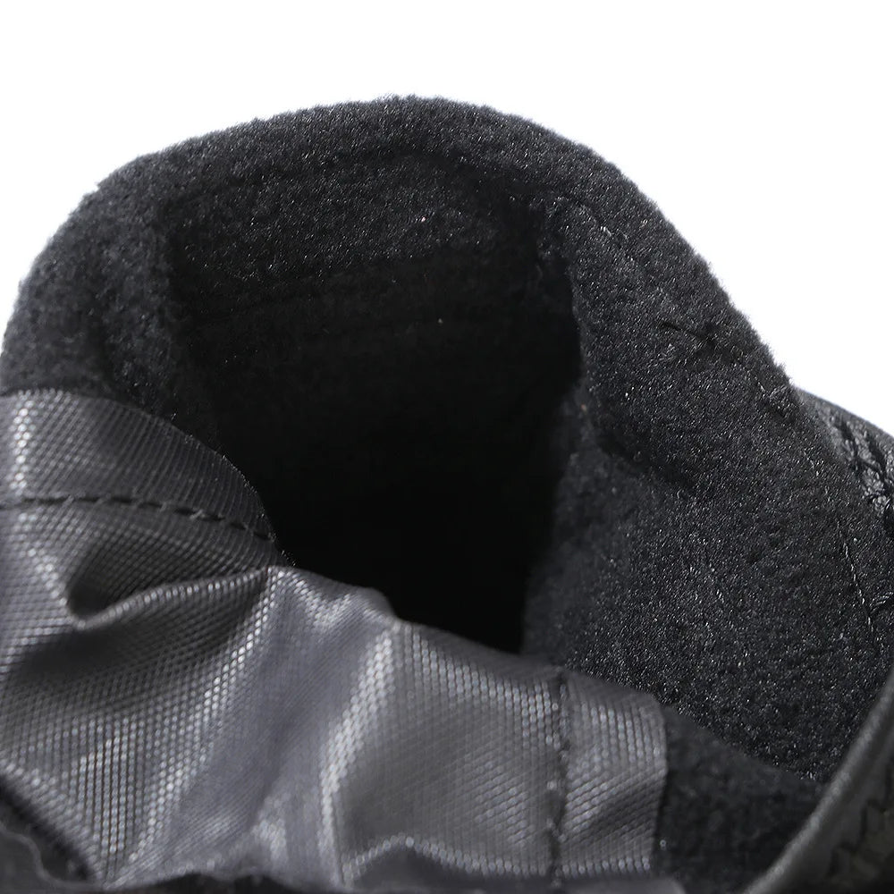 Reflective Waterproof Dog Boots – Anti-Skid Winter Shoes for Medium & Large Dogs, PU Leather Pet Sneakers (4PCS Set)