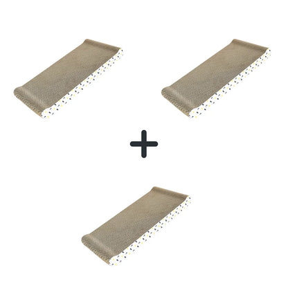 Cat scratching board cardboard cat scratching mat box for indoor cats scratching bed reversible durable with catnip