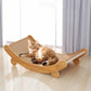 Wooden Cat Scratching Pad & Bed – Detachable Cat Scratch Board, Sleeping Lounge, and Furniture Protector