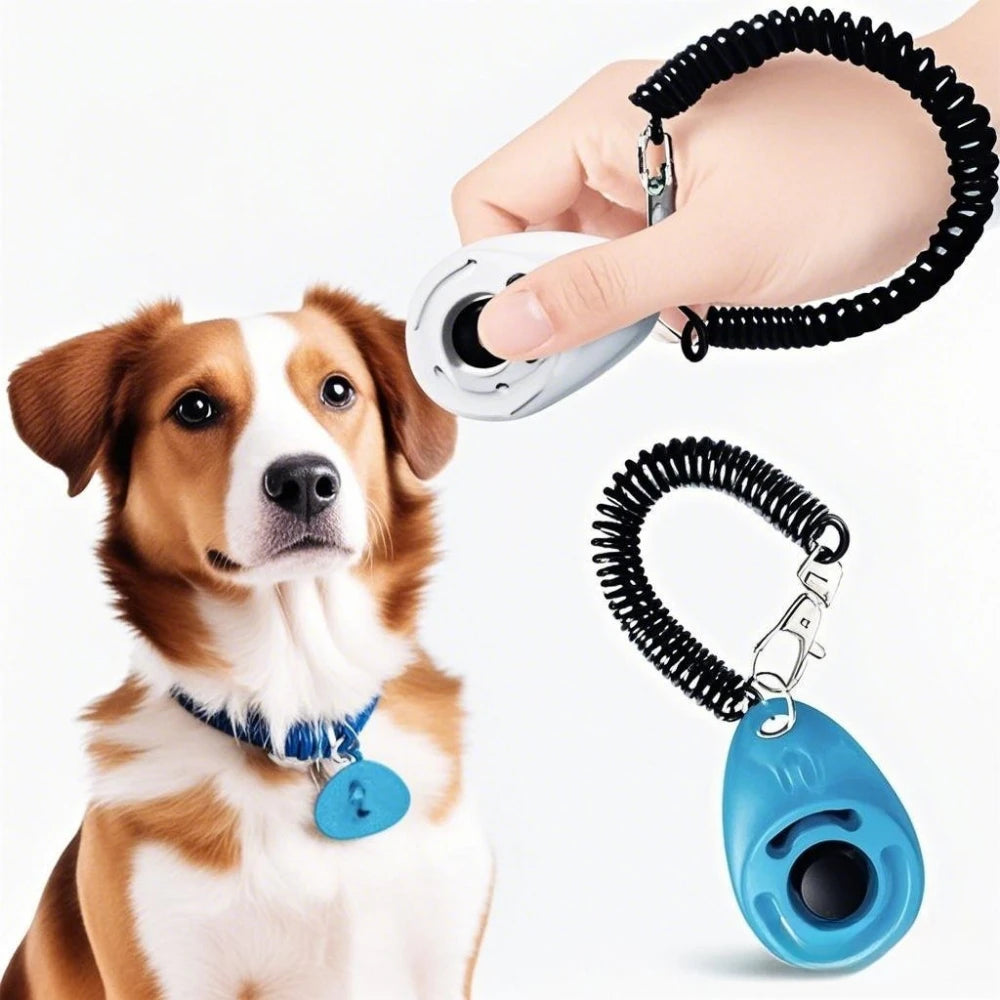 Dog Training Clicker – High-Quality Plastic Sound Trainer & Whistle Tool for Obedience, Bark Control & Positive Pet Training