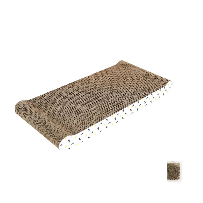 Cat scratching board cardboard cat scratching mat box for indoor cats scratching bed reversible durable with catnip