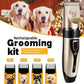 Pet Hair Trimmer Kit – Electric Grooming Clippers for Dogs & Cats, Rechargeable Precision Shaver for Professional Home Use